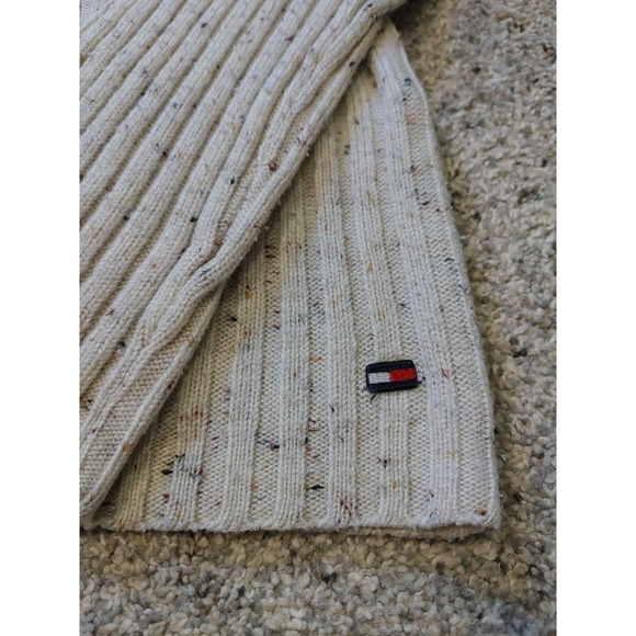 Vintage 03 Tommy Hilfiger Women's Sweater Cream With Multi-Color Flecks Size XL - Picture 3 of 9